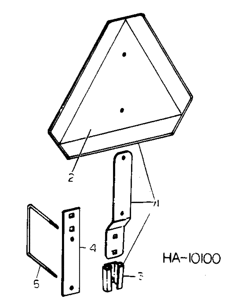 Схема запчастей Case IH 55 - (F-09) - SLOW MOVING VEHICLE EMBLEM 