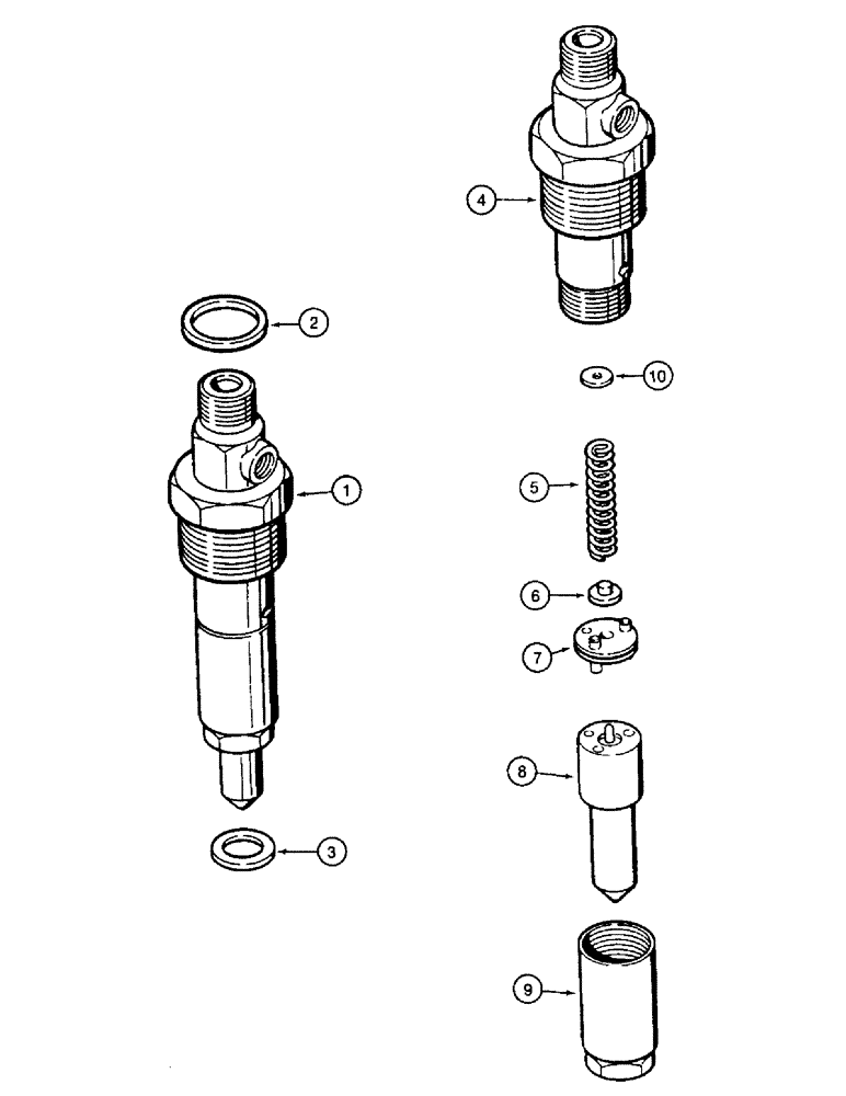 Схема запчастей Case IH 8850 - (10-96) - FUEL INJECTION NOZZLE, SERIAL NUMBER CFH0099165 AND LATER (03) - FUEL SYSTEM