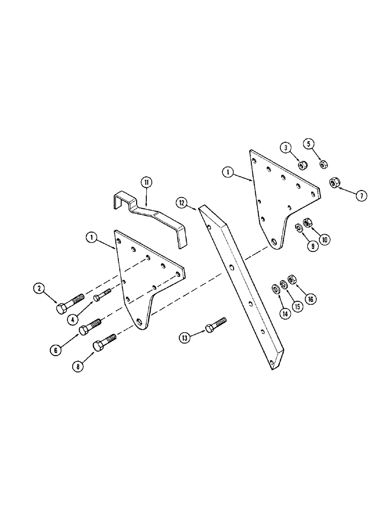 Схема запчастей Case IH 600-SERIES - (08) - SHEAR BOLT BEAM 