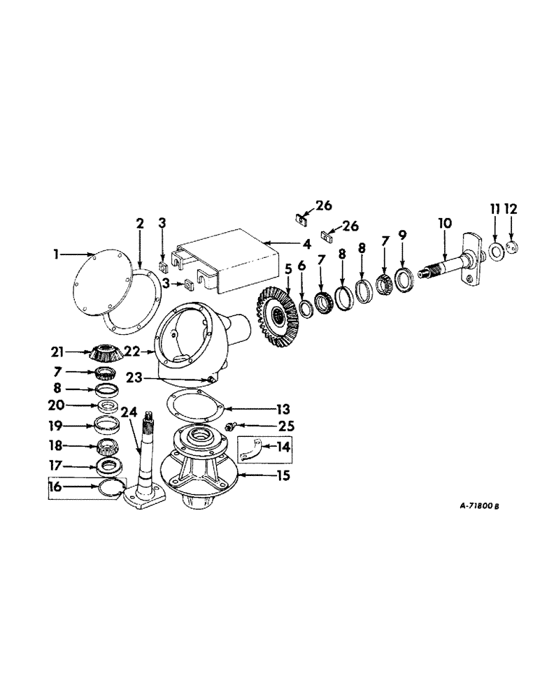 Схема запчастей Case IH 310 - (F-07) - MAIN DRIVE, FOR 310 
