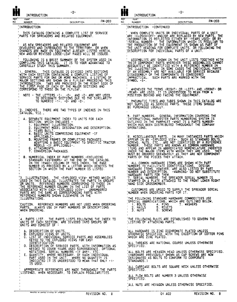 Схема запчастей Case IH 570 - (02) - INTRODUCTION (00) - COMPLETE MACHINE