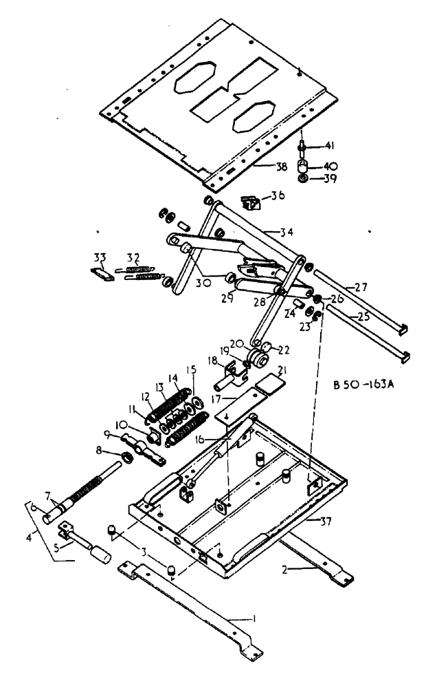 Схема запчастей Case IH 884 - (13-060) - SEAT SUSPENSION - GRAMMER (05) - SUPERSTRUCTURE