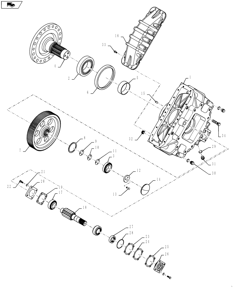 Схема запчастей Case IH 7230 - (25.310.04) - FINAL DRIVE, STANDARD, 7230 NA AND EU (25) - FRONT AXLE SYSTEM