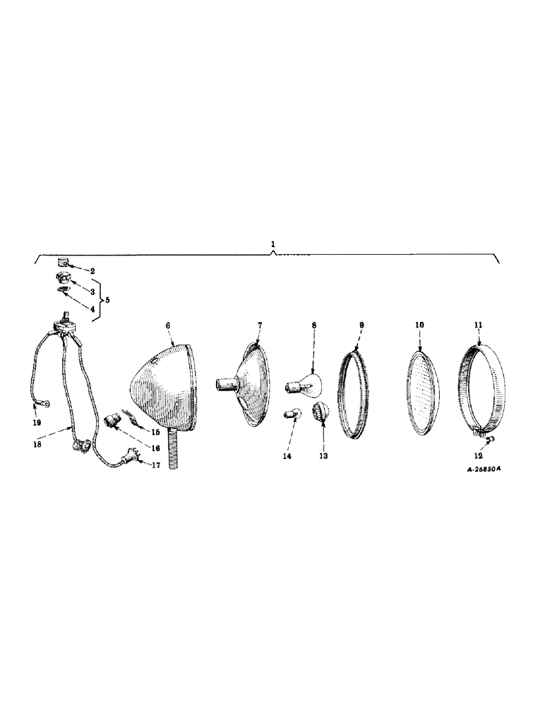Схема запчастей Case IH SUPER-H - (071) - ELECTRICAL SYSTEM, COMBINATION REAR LIGHT AND TAIL LIGHT ATTACHMENT, GUIDE LAMP CORP. (06) - ELECTRICAL SYSTEMS