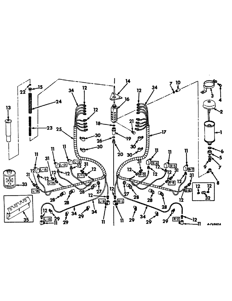 Схема запчастей Case IH 234 - (C-13) - HUSKER, MULTI-LUBER ATTACHMENT (58) - ATTACHMENTS/HEADERS