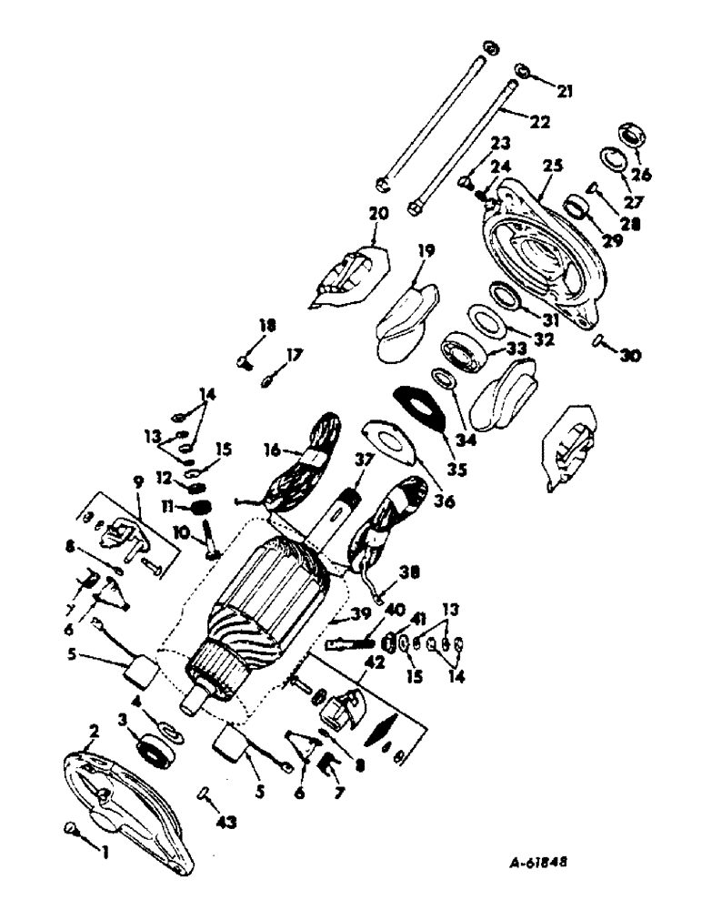 Схема запчастей Case IH 414 - (378) - ELECTRICAL SYS., GENERATOR, 12V, 30 AMP, DELCO-REMY, 414, CH813F - CH1568G, 420, CH1372F - CH2820G (55) - ELECTRICAL SYSTEMS