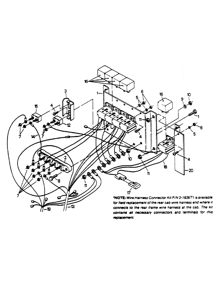Схема запчастей Case IH 9170 - (02-15) - INSTRUMENT COMPONENT ASSEMBLY (06) - ELECTRICAL