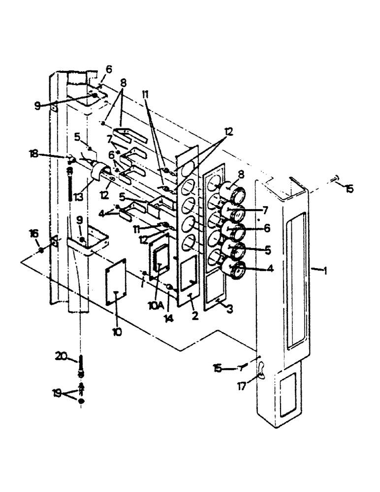Схема запчастей Case IH 9170 - (02-10) - INSTRUMENT PANEL AND MOUNTING (06) - ELECTRICAL