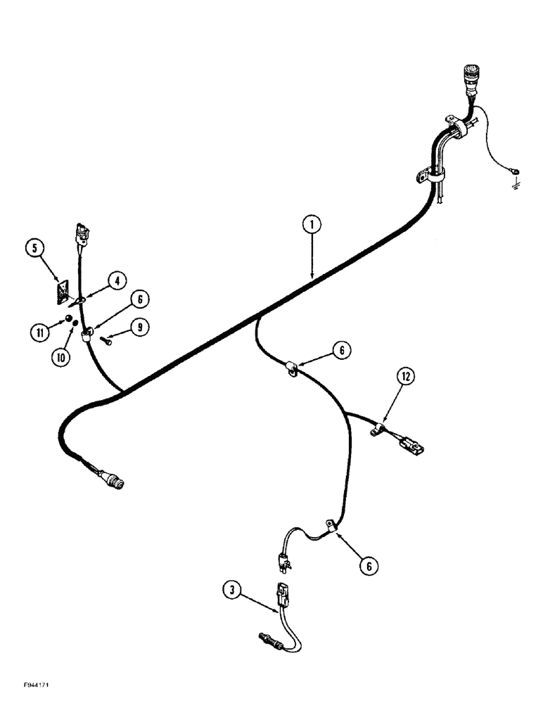 Схема запчастей Case IH 9390 - (4-22) - TRANSMISSION HARNESS, SYNCHROSHIFT TRANSMISSION (04) - ELECTRICAL SYSTEMS