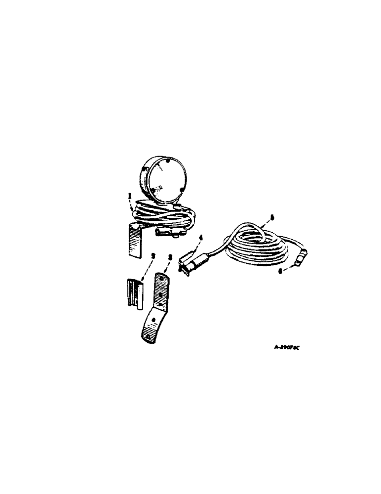 Схема запчастей Case IH 100 - (08-41[A]) - ELECTRICAL, SAFETY LIGHT AND EXTENSION CABLE (06) - ELECTRICAL