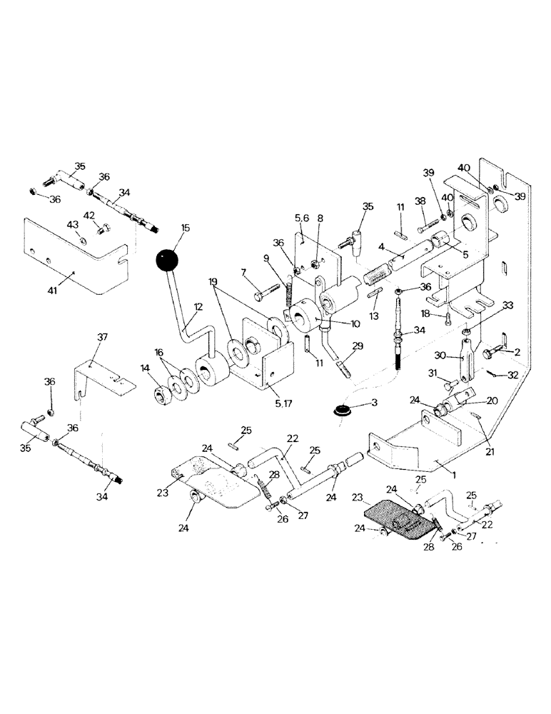 Схема запчастей Case IH ST450 - (01-35) - THROTTLE CONTROLS (10) - CAB
