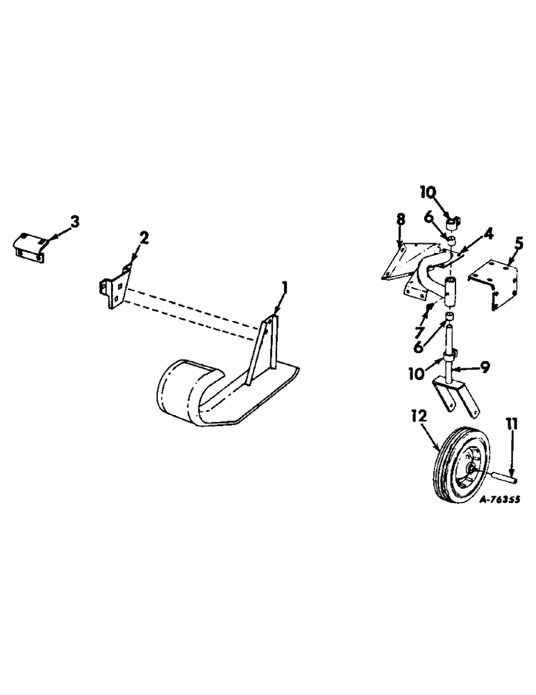 Схема запчастей Case IH 315 - (Q-35) - PLATFORMS, WINDROW PICKUP, BELT TYPE, RUNNER AND GAUGE WHEELS Platforms