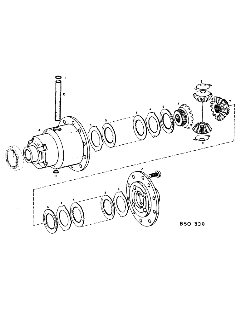 Схема запчастей Case IH 784 - (07-139) - DIFFERENTIAL, 4-WHEEL DRIVE, SELF-LOCKING, Z F 4-WHEEL DRIVE (04) - Drive Train