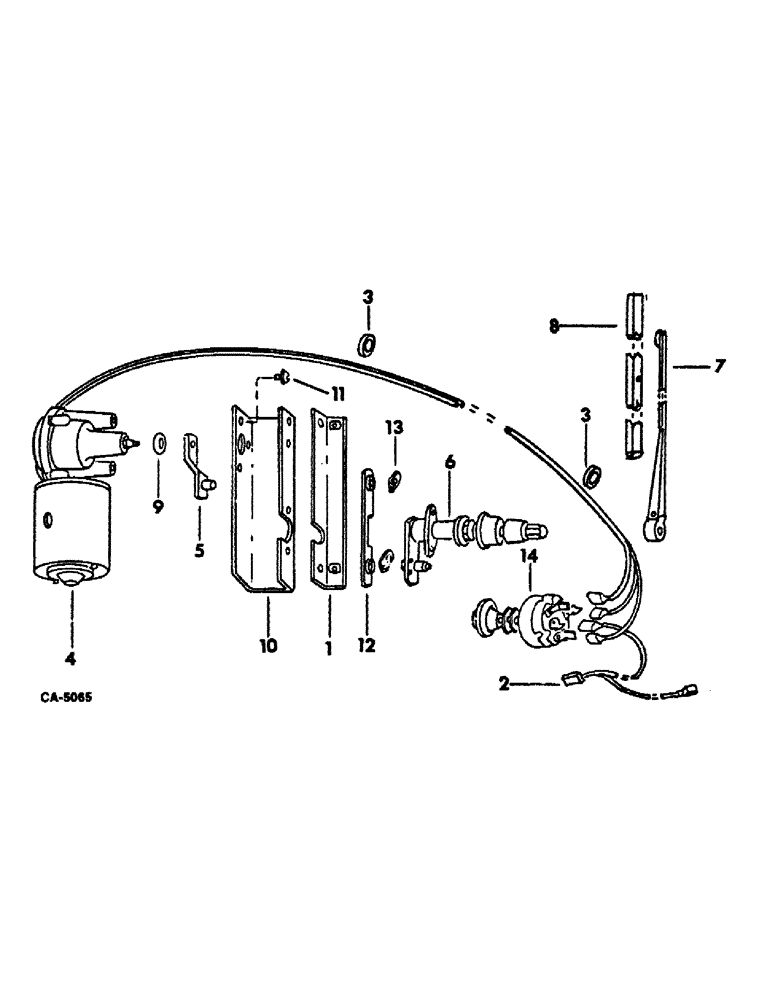 Схема запчастей Case IH 815 - (13-12) - SUPERSTRUCTURE, WINDSHIELD WIPER, SERIAL NO. 19001 AND ABOVE (05) - SUPERSTRUCTURE