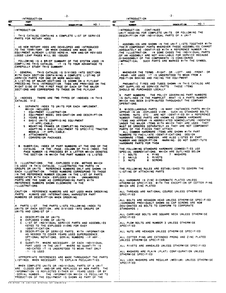 Схема запчастей Case IH 2 - (2) - INTRODUCTION 