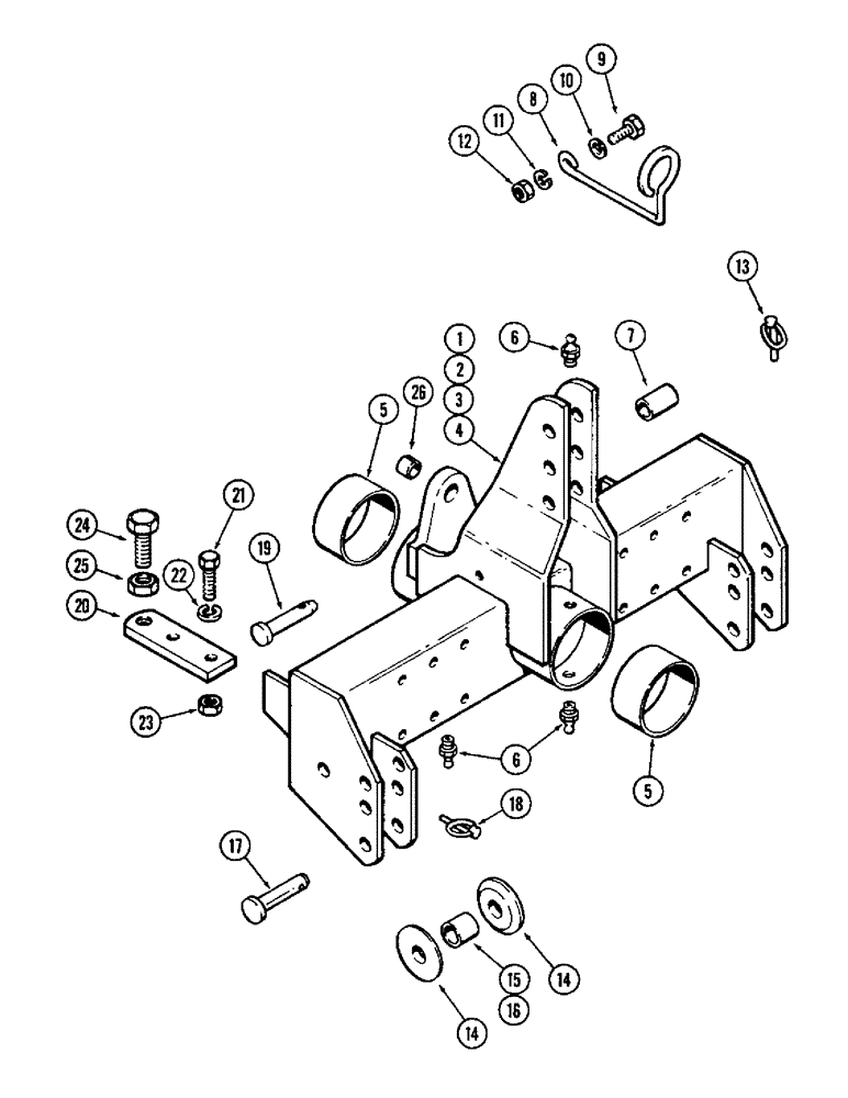 Схема запчастей Case IH 600-SERIES - (02) - HITCH 