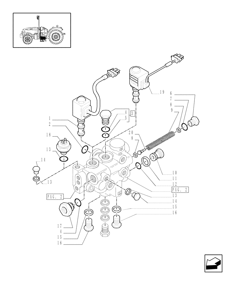 Схема запчастей Case IH JX1070N - (1.33.2[01]) - IDLER CONTROLS (04) - FRONT AXLE & STEERING