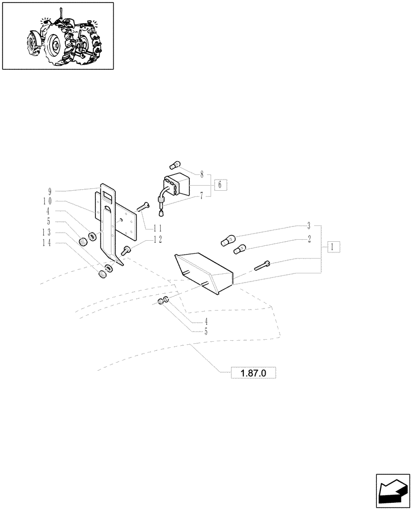 Схема запчастей Case IH JX1090U - (1.75.6[03]) - LIGHTING COMPONENTS - (L/CAB) (06) - ELECTRICAL SYSTEMS