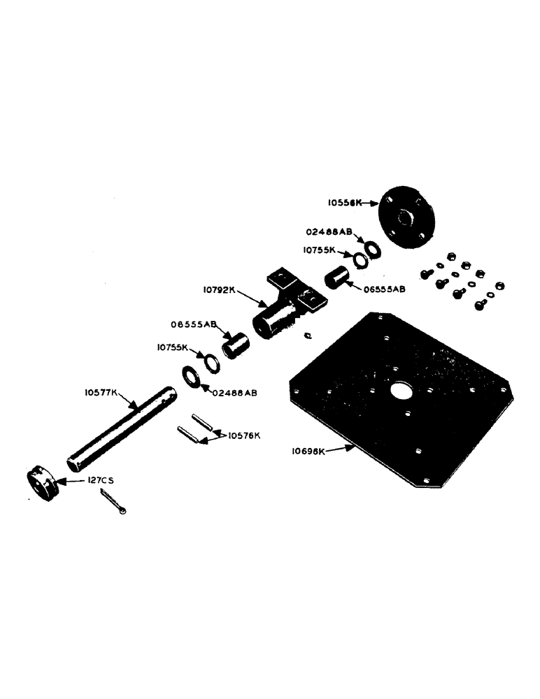 Схема запчастей Case IH 100 - (16) - LEFT HAND REEL BEARING, BRONZE BUSHING 