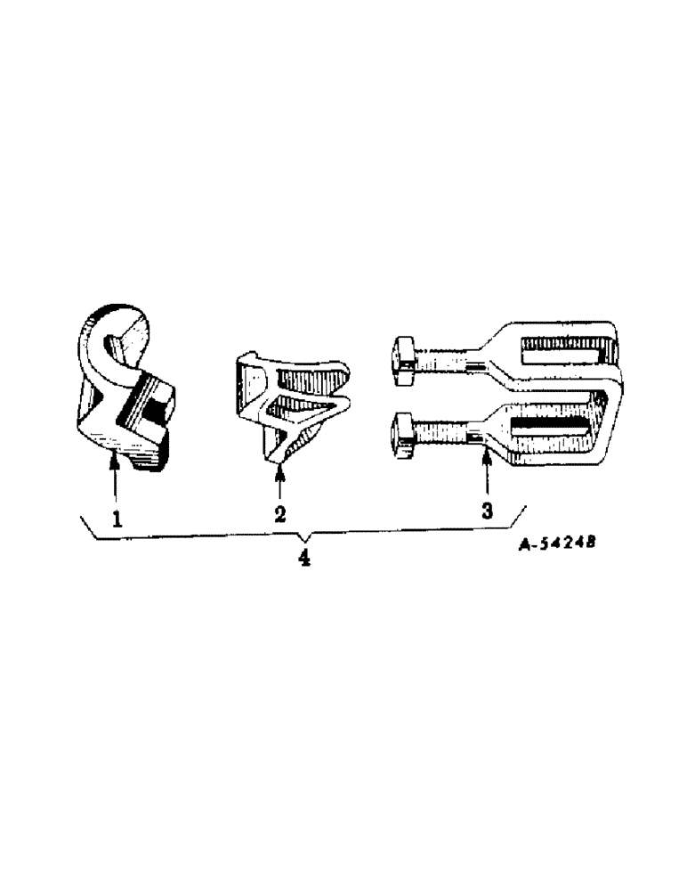Схема запчастей Case IH 259 - (N-9) - STANDARD CLAMP 