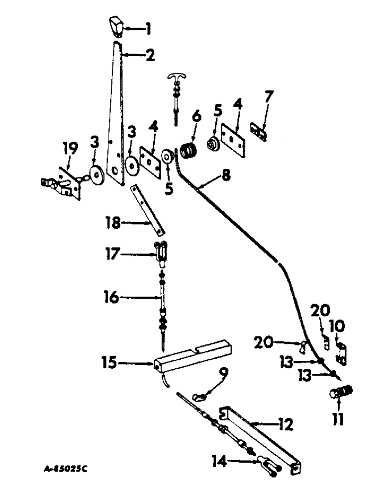 Схема запчастей Case IH 616 - (H-04) - CONTROLS, ENGINE CONTROLS, DIESEL Controls