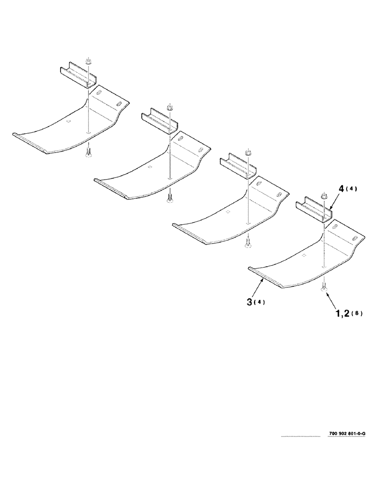 Схема запчастей Case IH 8312 - (9-28) - SKID SHOE KIT, HK10615 HIGH SKID SHOE KIT COMPLETE, TO BE ORDERED THRU WHOLEGOODS ONLY (88) - ACCESSORIES