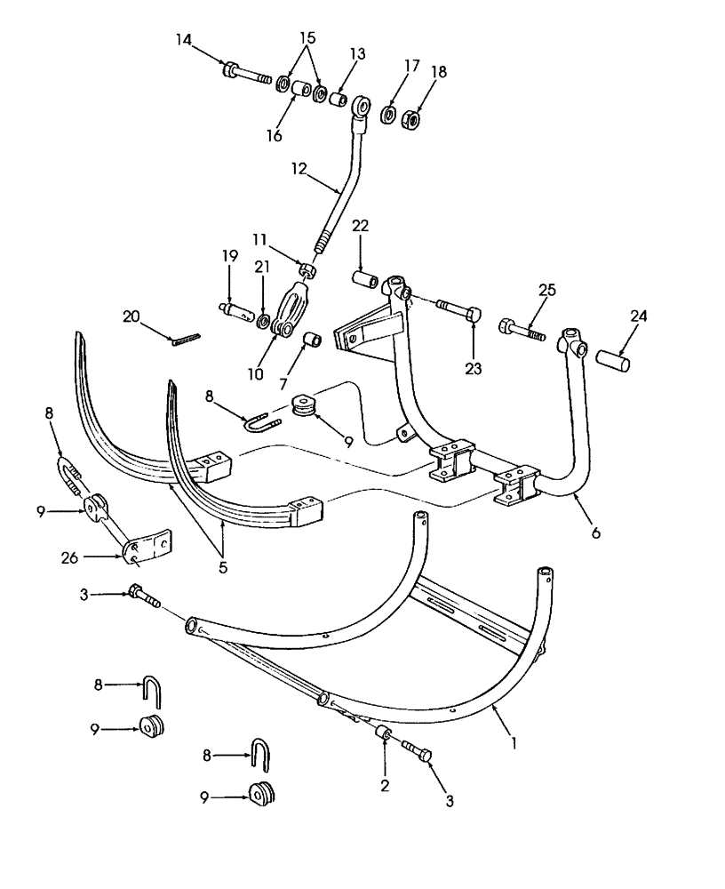 Схема запчастей Case IH SBX530 - (039) - NEEDLE & YOKE, TWINE (62) - PRESSING - BALE FORMATION