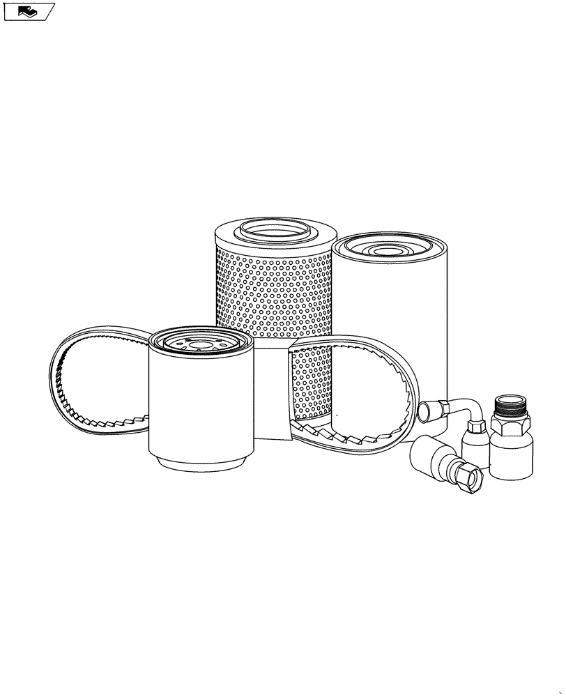 Схема запчастей Case IH FARMALL 50B - (00.100.01) - INITIAL STOCKING LIST (ISL) FARMALL 40B & 50B (00) - GENERAL & PICTORIAL INDEX