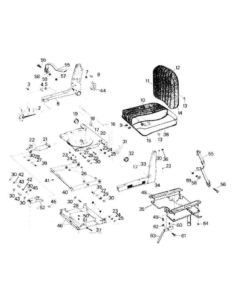 Схема запчастей Case IH ST210 - (01-06) - BOSTRUM SEAT (10) - CAB