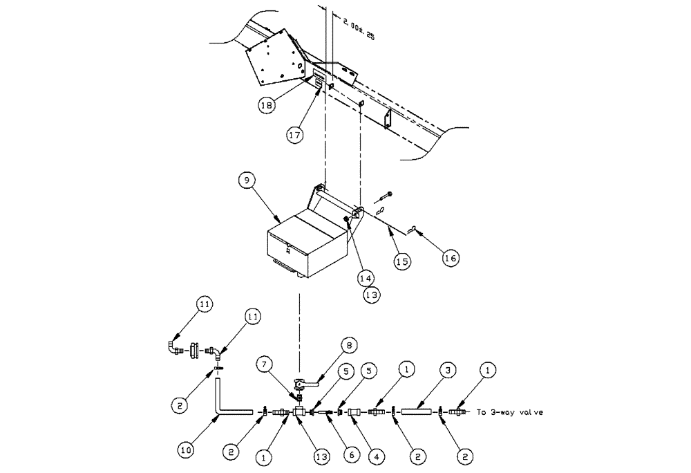 Схема запчастей Case IH PATRIOT 150 - (11-005) - CHEMICAL INDUCTOR - ELLIPTICAL Options