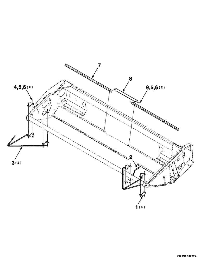 Схема запчастей Case IH SC412 - (9-12) - CROP DIVIDER KIT, (HK60918 CROP DIVIDER KIT COMPLETE - TO BE ORDERED THRU WHOLEGOODS ONLY) (09) - CHASSIS