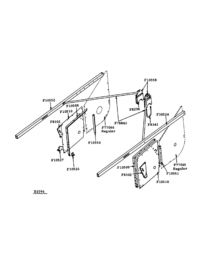 Схема запчастей Case IH 1000 - (06) - CUTTER BAR EXTENSION, AUGER TROUGH HEADS AND EXTENSIONS (58) - ATTACHMENTS/HEADERS