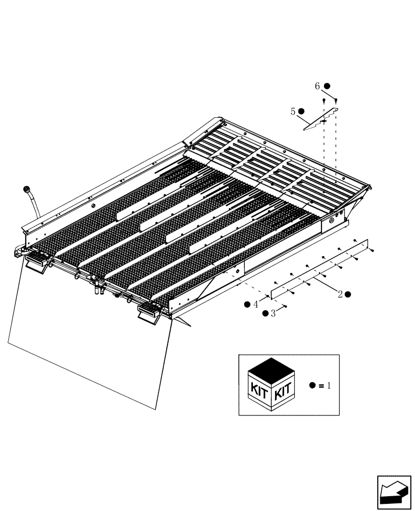 Схема запчастей Case IH 7130 - (58.131.02) - SHORT HILL SIDE DIVIDERS (58) - ATTACHMENTS/HEADERS