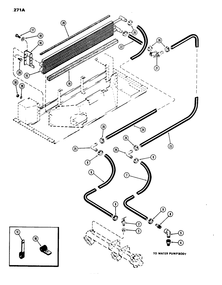 Схема запчастей Case IH 1070 - (271A) - CAB, PLENUM, W/HEATER, HINSON (09) - CHASSIS/ATTACHMENTS