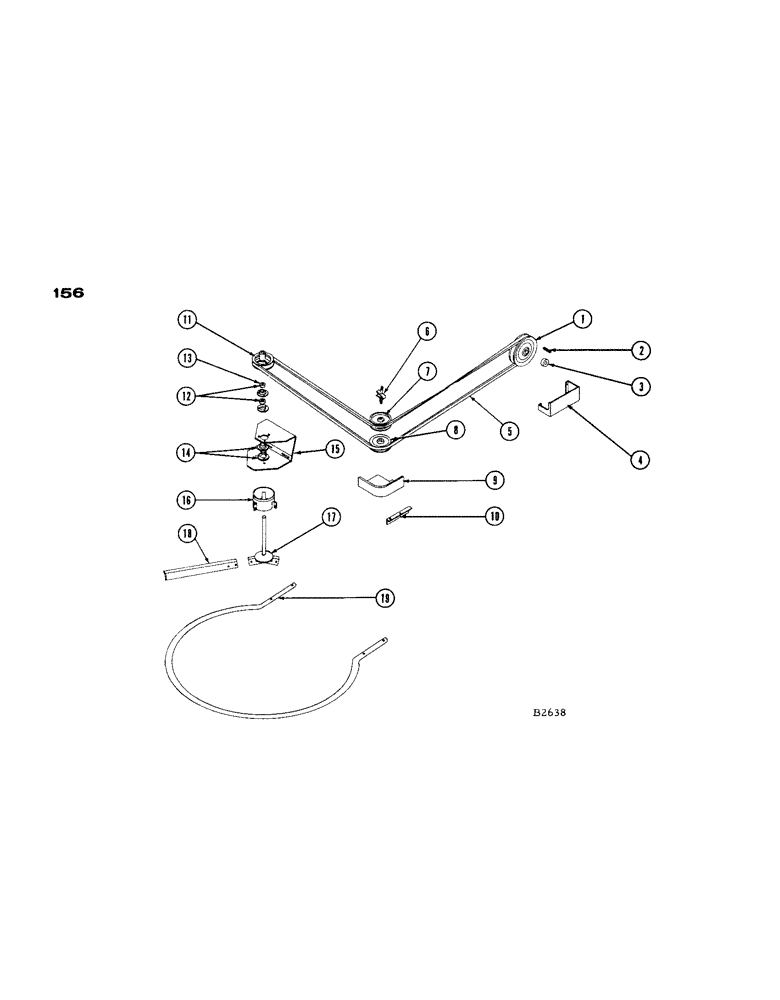 Схема запчастей Case IH 1660 - (156) - STRAWSPREADER ATTACHMENT (73) - RESIDUE HANDLING