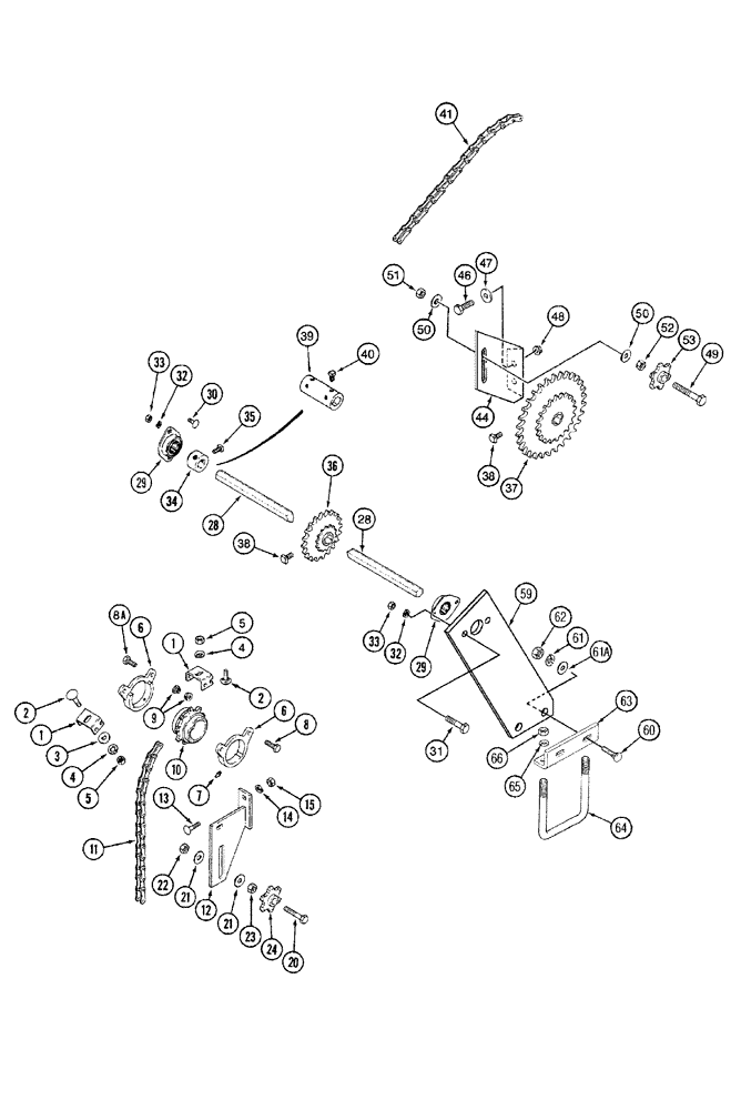 Схема запчастей Case IH 5500 - (9-20) - SEED DRIVE (09) - CHASSIS