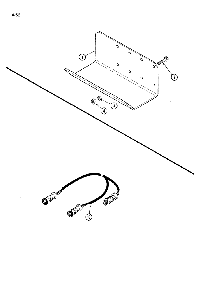 Схема запчастей Case IH 3594 - (4-056) - SPEED SENSOR SHIELD (04) - ELECTRICAL SYSTEMS