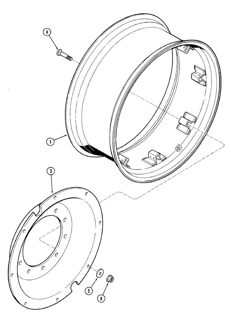 Схема запчастей Case IH 7220 - (5-052) - FRONT WHEELS, MFD TRACTOR WITH 4-1/4 INCH AND 5-1/4 INCH DISC OFFSET (05) - STEERING