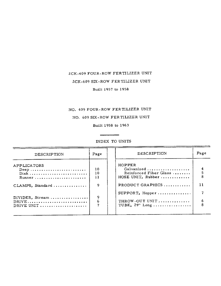 Схема запчастей Case IH 2CK-409 - (AF-03) - 2CK-409,609 FOUR-ROW FERTILIZER UNIT 