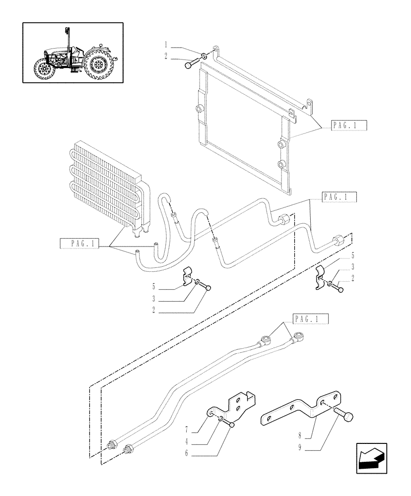 Схема запчастей Case IH JX1095C - (1.27.7/03[02]) - (VAR.070-072-073) 24X12 (40KM/H) W/HI-LO, W/POWER SHUTTLE - BRACKETS (03) - TRANSMISSION