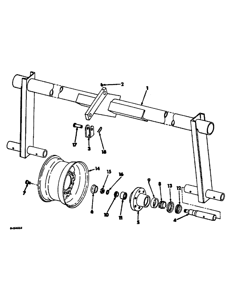 Схема запчастей Case IH 500 - (Q-07) - AXLE WHEEL AND HUB 