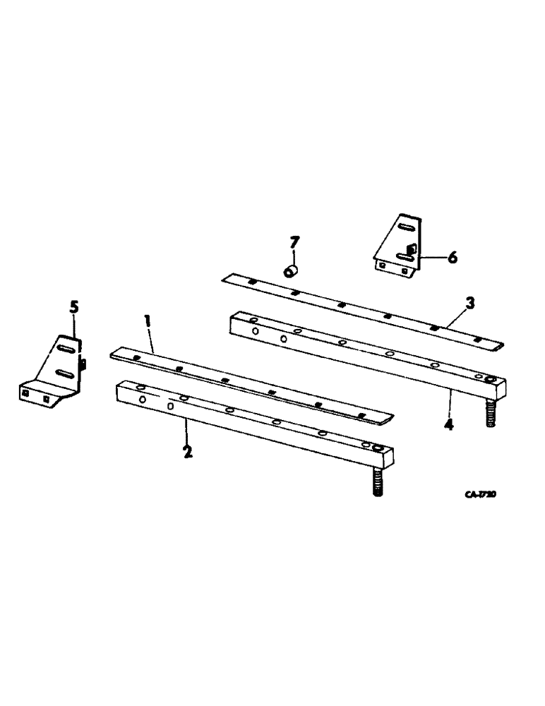 Схема запчастей Case IH 762 - (Q-29) - WEED KNIFE ATTACHMENT (58) - ATTACHMENTS/HEADERS