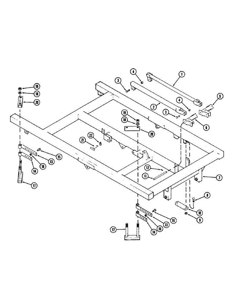 Схема запчастей Case IH G-SERIES - (08) - MAIN FRAME, 85 INCH (2159.0 MM) 