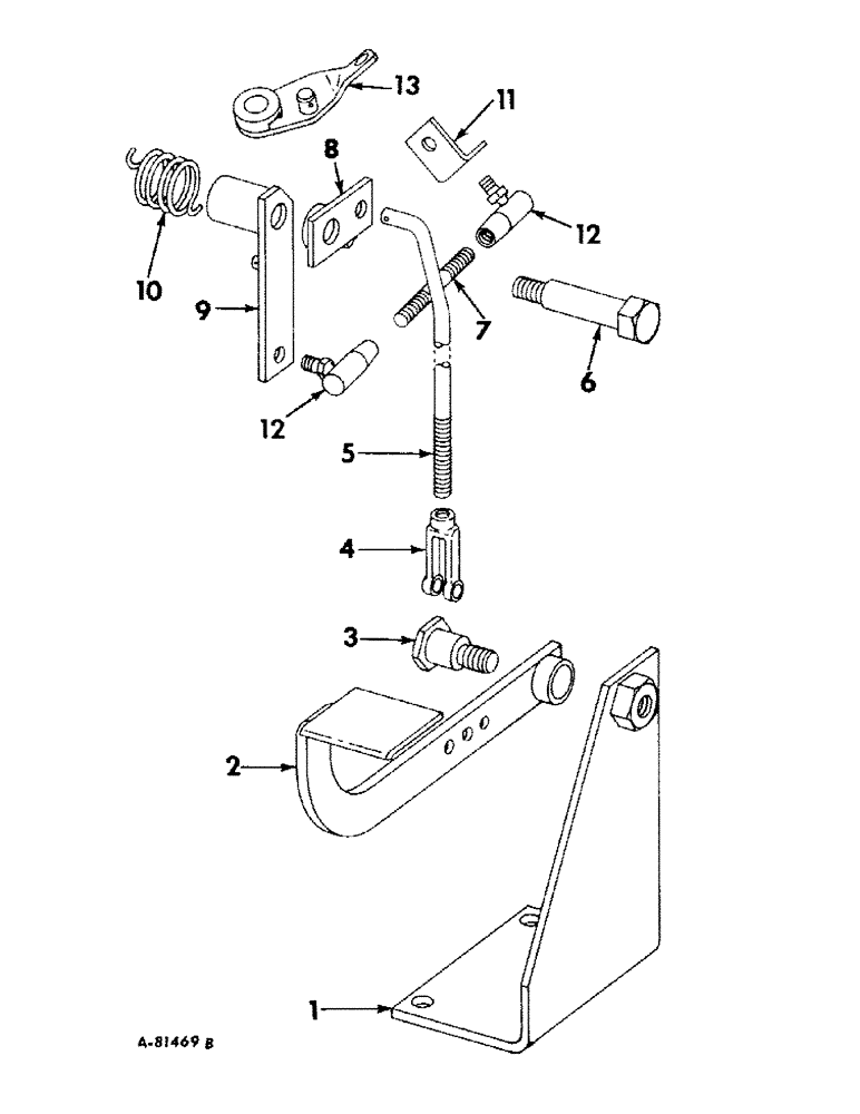 Схема запчастей Case IH 2424 - (049) - GOVERNOR, FOOT PEDAL ACCELERATOR, DIESEL ENGINE TRACTORS Governor