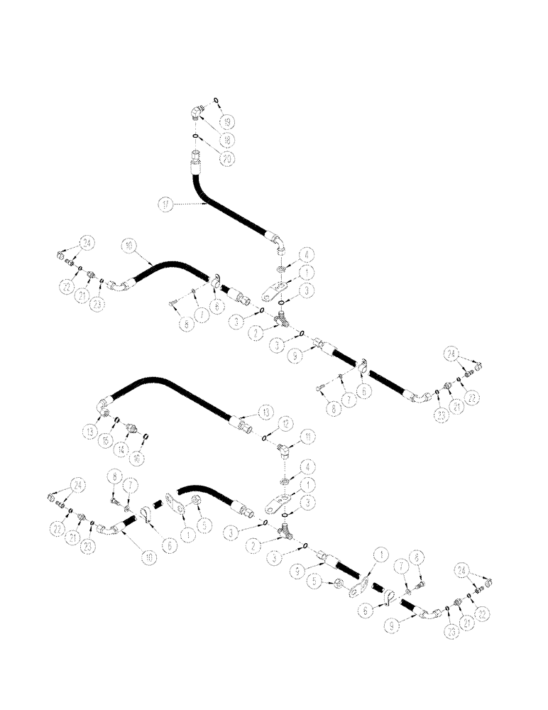Схема запчастей Case IH STX375 - (06-08) - TRACK TENSIONING (06) - POWER TRAIN