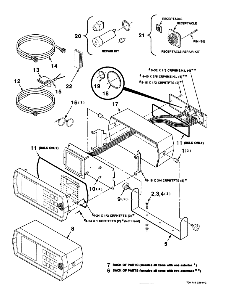 Схема запчастей Case IH 8590 - (04-08) - CONSOLE CONTROL BOX (06) - ELECTRICAL