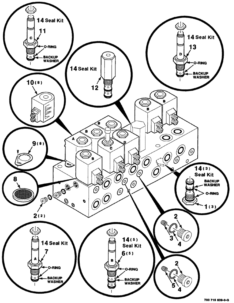 Схема запчастей Case IH 8880HP - (08-034) - HYDRAULIC VALVE ASSEMBLY (35) - HYDRAULIC SYSTEMS