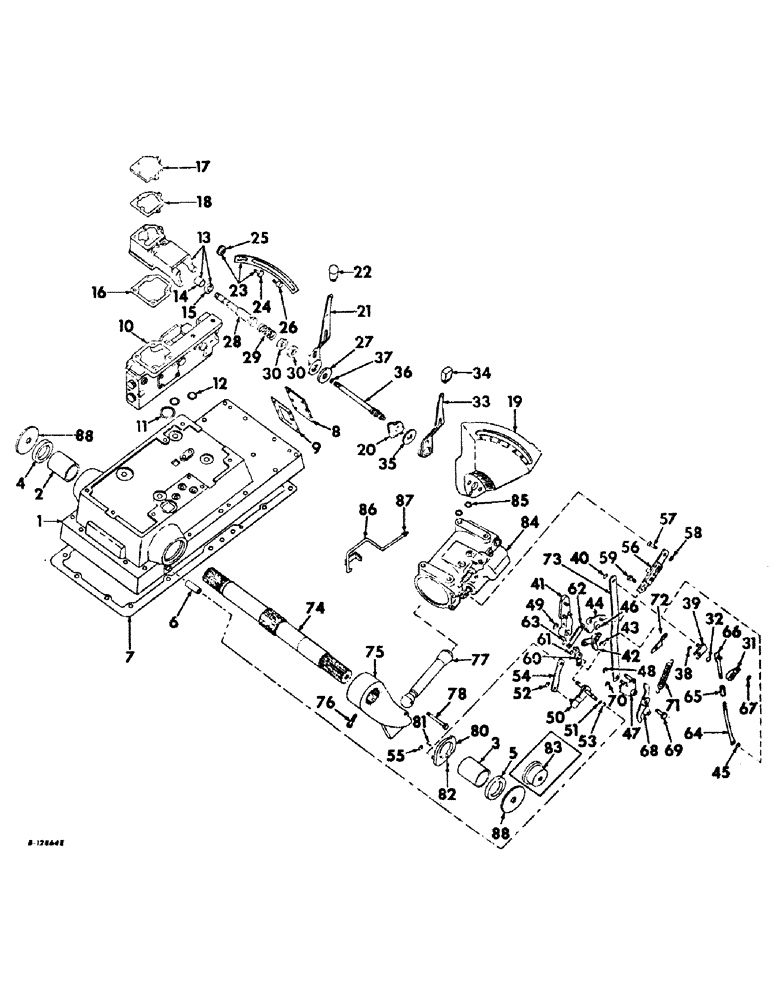 Схема запчастей Case IH 826 - (10-26) - HYDRAULICS, DRAFT CONTROL, FARMALL TRACTORS W/ S/N 13354 & BELOW, INTL TRACTORS W/S/N 7664 & BELOW (07) - HYDRAULICS