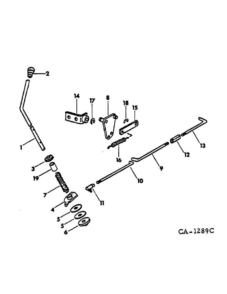 Схема запчастей Case IH 674 - (12-11) - POWER, GOVERNOR CONTROLS, CARBURETED ENGINE TRACTORS Power