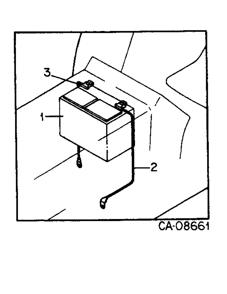 Схема запчастей Case IH 884 - (08-10A) - BATTERY AND CONNECTIONS (06) - ELECTRICAL